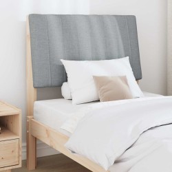 Tête de lit capitonnée Gris clair 75 cm Pin massif 626551626551