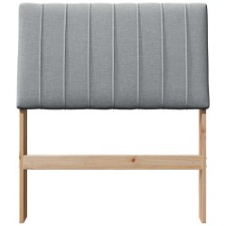 Tête de lit capitonnée Gris clair 75 cm Pin massif 626551626551
