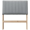 Tête de lit capitonnée Gris clair 75 cm Pin massif 626551626551