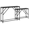 Table console 2 pcs Chêne noir 100 x 28 x 75 cm 626554626554