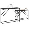 Table console 2 pcs Chêne noir 100 x 28 x 75 cm 626554626554
