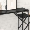 Table console 2 pcs Chêne noir 100 x 28 x 75 cm 626554626554