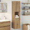 Armoire de salle de bain suspendue chêne artisanal 30x30x130 cm 626562626562
