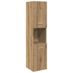 Armoire de salle de bain suspendue chêne artisanal 30x30x130 cm 626562626562