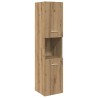 Armoire de salle de bain suspendue chêne artisanal 30x30x130 cm 626562626562