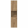 Armoire de salle de bain suspendue chêne artisanal 30x30x130 cm 626562626562