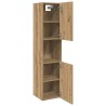 Armoire de salle de bain suspendue chêne artisanal 30x30x130 cm 626562626562