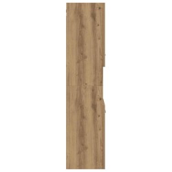Armoire de salle de bain suspendue chêne artisanal 30x30x130 cm 626562626562