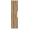 Armoire de salle de bain suspendue chêne artisanal 30x30x130 cm 626562626562