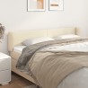 Tête de lit avec oreilles Crème 163x23x78/88 cm Similicuir 626563626563