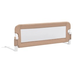 Barrière de sécurité de lit d'enfant Taupe 120x42 cm Polyester 626564626564