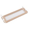 Barrière de sécurité de lit d'enfant Taupe 120x42 cm Polyester 626564626564