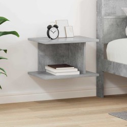 Table de chevet Gris béton 40 x 30 x 25 cm Bois d'ingénierie 626566626566