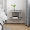Table de chevet Gris béton 40 x 30 x 25 cm Bois d'ingénierie 626566626566