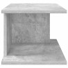 Table de chevet Gris béton 40 x 30 x 25 cm Bois d'ingénierie 626566626566