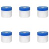 Film de masquage avec ruban adhésif 6 pcs Transparent et Bleu 626567626567