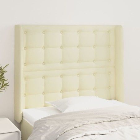 Tête de lit avec oreilles Crème 83x16x118/128 cm Similicuir 626570626570