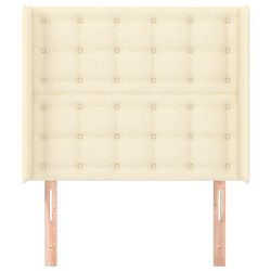 Tête de lit avec oreilles Crème 83x16x118/128 cm Similicuir 626570626570