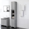 Armoire de bain Sonoma gris 30x30x183,5 cm Bois d'ingénierie 626571626571