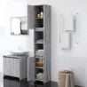 Armoire de bain Sonoma gris 30x30x183,5 cm Bois d'ingénierie 626571626571