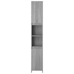 Armoire de bain Sonoma gris 30x30x183,5 cm Bois d'ingénierie 626571626571