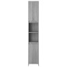 Armoire de bain Sonoma gris 30x30x183,5 cm Bois d'ingénierie 626571626571