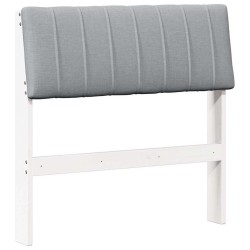 Tête de lit capitonnée Gris clair 80 cm Pin massif 626572626572