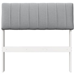 Tête de lit capitonnée Gris clair 80 cm Pin massif 626572626572