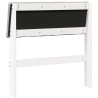 Tête de lit capitonnée Gris clair 80 cm Pin massif 626572626572