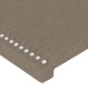 Tête de lit avec oreilles Taupe 103x16x118/128 cm Tissu 626574626574