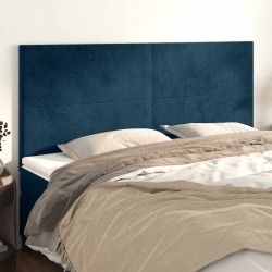 Tête de lit Bleu foncé 180 x 5 x 118/128 cm Velours 626575626575
