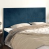 Tête de lit Bleu foncé 180 x 5 x 118/128 cm Velours 626575626575