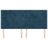 Tête de lit Bleu foncé 180 x 5 x 118/128 cm Velours 626575626575