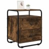 Table de chevet 2 pc Chêne fumé Bois d'ingénierie 626576626576