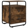 Table de chevet 2 pc Chêne fumé Bois d'ingénierie 626576626576