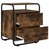 Table de chevet 2 pc Chêne fumé Bois d'ingénierie 626576626576