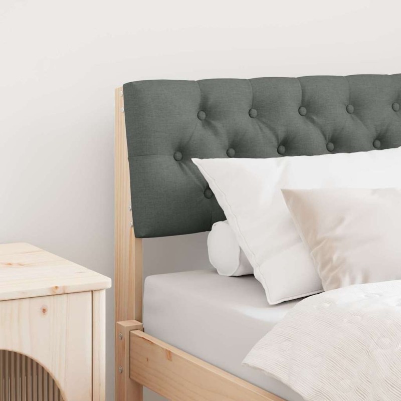 Tête de lit capitonnée Gris foncé 75 cm Pin massif 626579626579