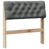 Tête de lit capitonnée Gris foncé 75 cm Pin massif 626579626579