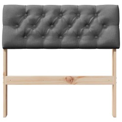 Tête de lit capitonnée Gris foncé 75 cm Pin massif 626579626579