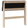 Tête de lit capitonnée Gris foncé 75 cm Pin massif 626579626579