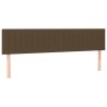 Tête de lit à LED Marron foncé 200x5x78/88 cm Tissu 626580626580