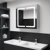 Armoire de salle de bain à miroir LED 80x12,2x68 cm 626581626581