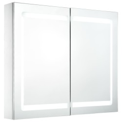 Armoire de salle de bain à miroir LED 80x12,2x68 cm 626581626581
