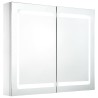 Armoire de salle de bain à miroir LED 80x12,2x68 cm 626581626581