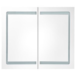Armoire de salle de bain à miroir LED 80x12,2x68 cm 626581626581