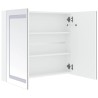 Armoire de salle de bain à miroir LED 80x12,2x68 cm 626581626581