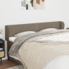 Tête de lit avec oreilles Taupe 203x23x78/88 cm Tissu 626583626583