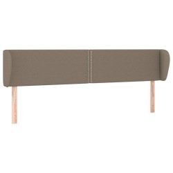 Tête de lit avec oreilles Taupe 203x23x78/88 cm Tissu 626583626583