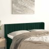 Tête de lit avec oreilles Vert foncé 147x16x78/88 cm Velours 626586626586