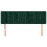 Tête de lit avec oreilles Vert foncé 147x16x78/88 cm Velours 626586626586